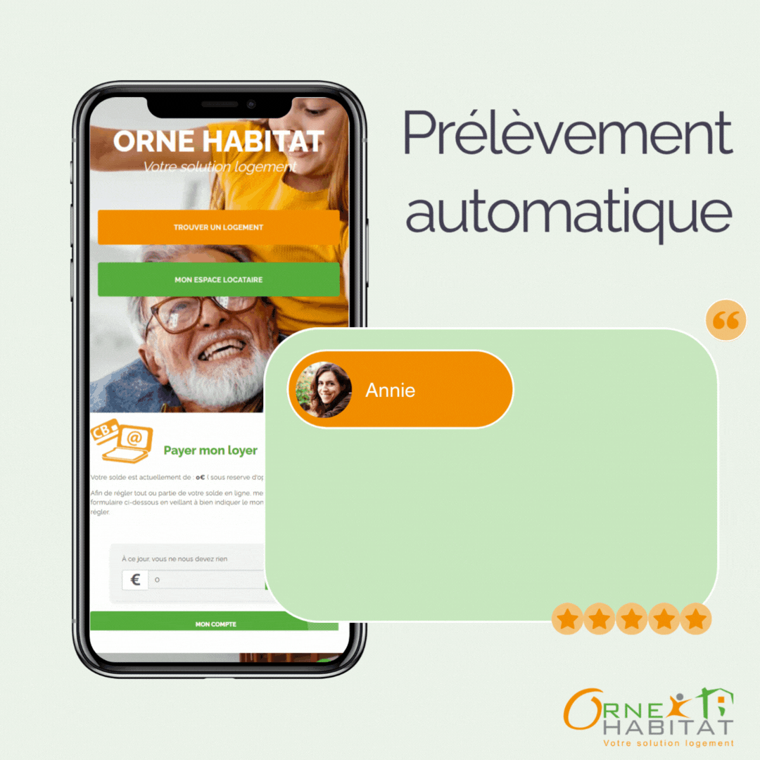 Prélèvement automatique Orne Habitat
