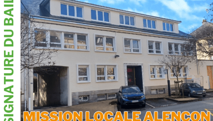 Signature officielle du bail entre Orne Habitat et la Mission Locale d'Alençon