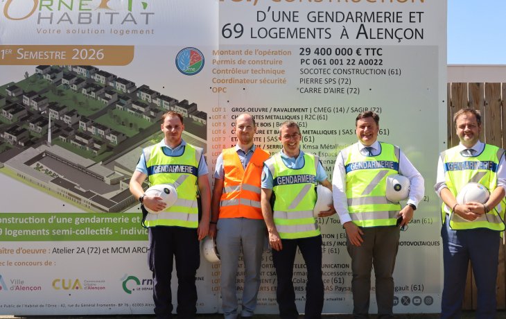 Visite du futur Groupement de Gendarmerie Départementale de l'Orne