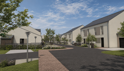 Pose de la 1ère pierre de 44 nouveaux logements rue de Ger à Flers