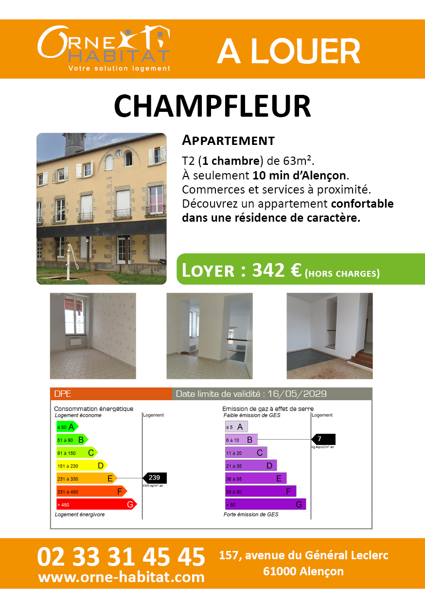 Annonce appartement Champfleur